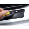 Naklejki Ochronne na Progi Volkswagen – Carbon Look z Logo VOLKSWAGEN - zestaw 4 sztuk